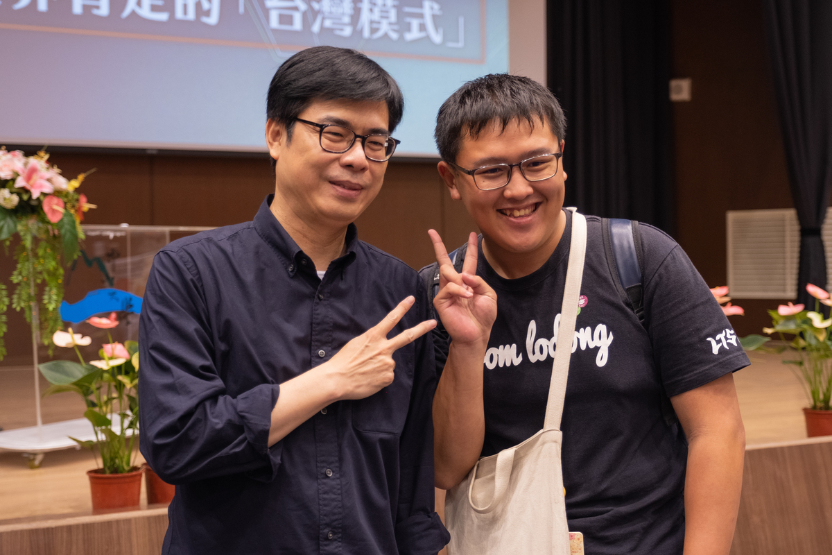 台灣防疫成績亮眼　陳其邁分享民主之於科技防疫的重要性(另開新視窗/jpg檔)圖片