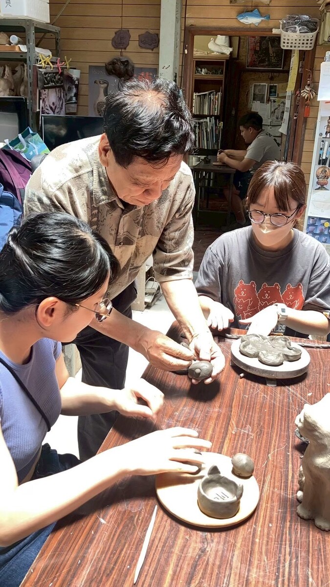 木村玉舟老師教導備前燒體驗(另開新視窗/jpg檔)圖片