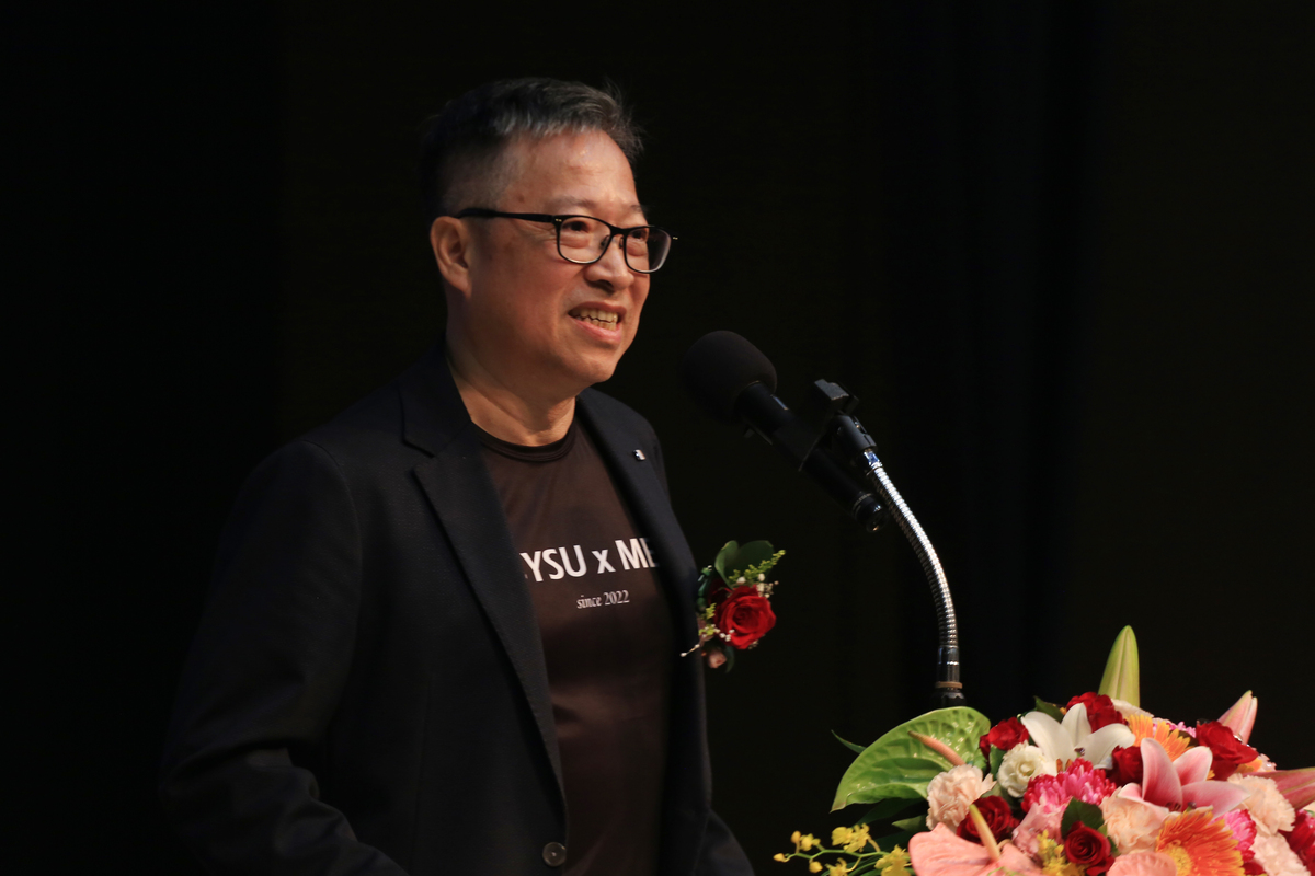 高雄醫學大學校長余明隆致詞(另開新視窗/jpg檔)圖片