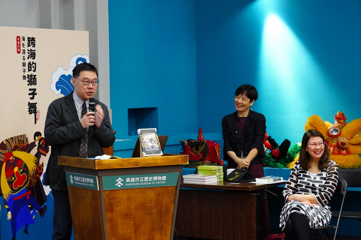 張隆志館長擔任與談人。圖／臺大出版社提供(另開新視窗/jpg檔)圖片