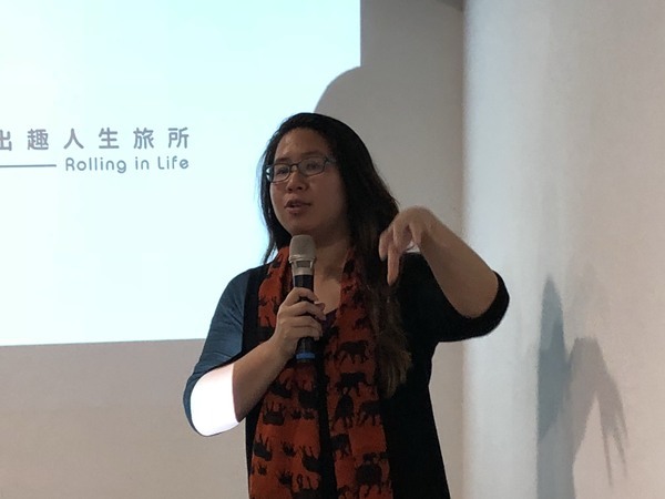 「滾出趣」創辦任許鈺煊與大家分享她的理念(另開新視窗/jpg檔)圖片