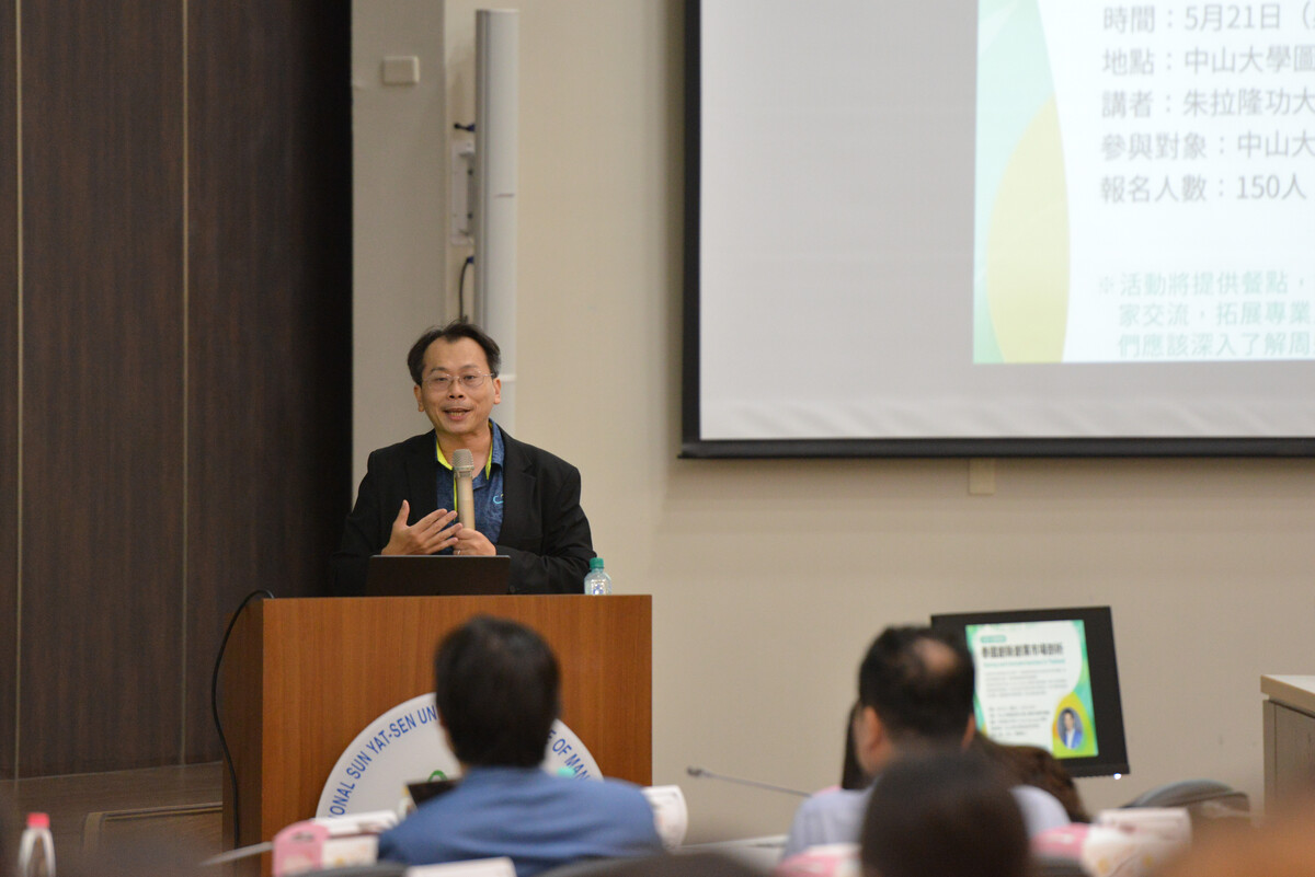 管院職涯發展辦公室張世賢主任鼓勵學生積極探索東協市場的創新與創業機會，並期勉學生從本次國際講座中獲得啟發，拓展全球視野與實踐力。(另開新視窗/jpeg檔)圖片