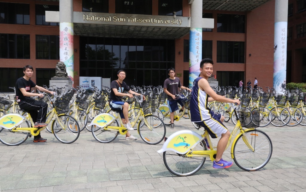 中山大學獲贈百輛單車　推行綠色校園(另開新視窗/jpg檔)圖片