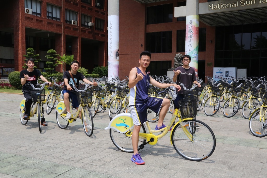 中山大學獲贈百輛單車　推行綠色校園(另開新視窗/jpg檔)圖片