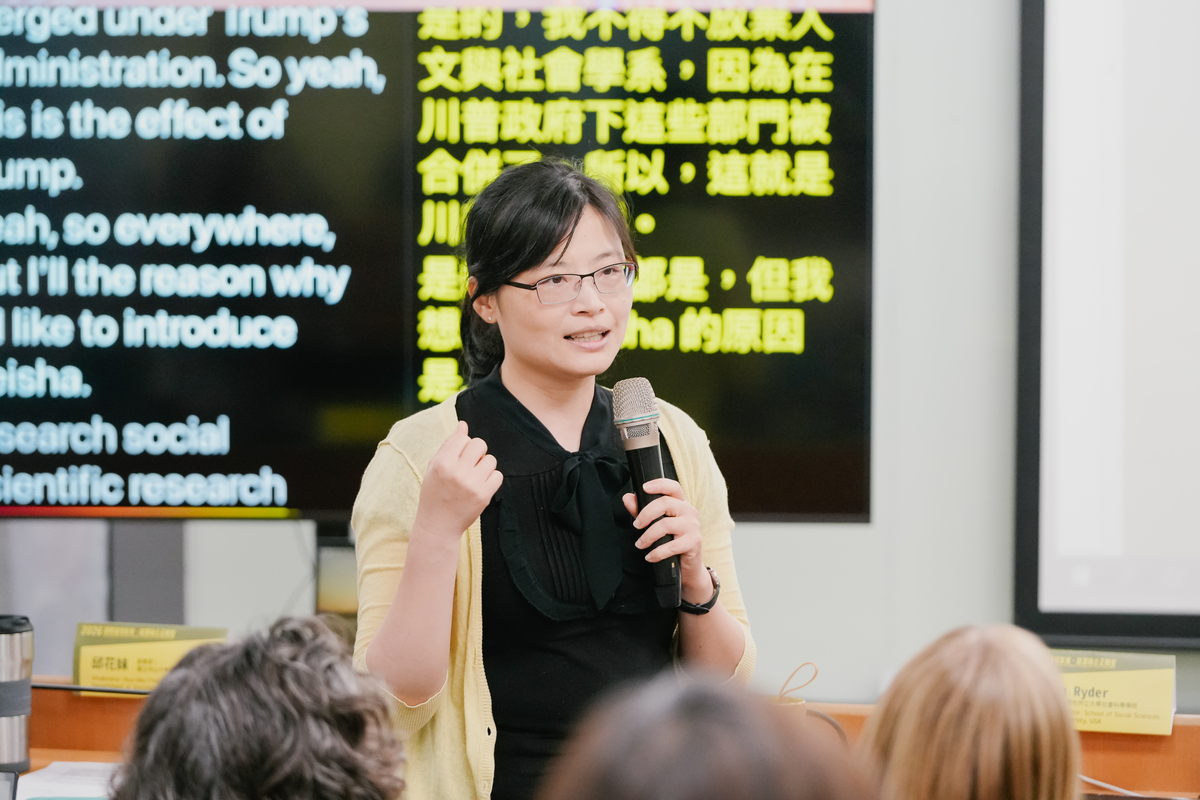 中山大學社會創新研究所助理教授賴慧玲進行活動開場。攝／張嘉和(另開新視窗/jpg檔)圖片