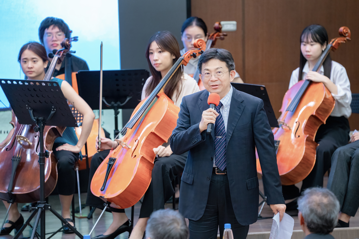 中山大學李志鵬校長親臨音樂下山《樂春秋》講座音樂會，現場座無虛席。(另開新視窗/jpg檔)圖片