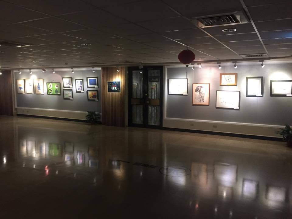 圖書館一樓美術社畫展(另開新視窗/jpg檔)圖片