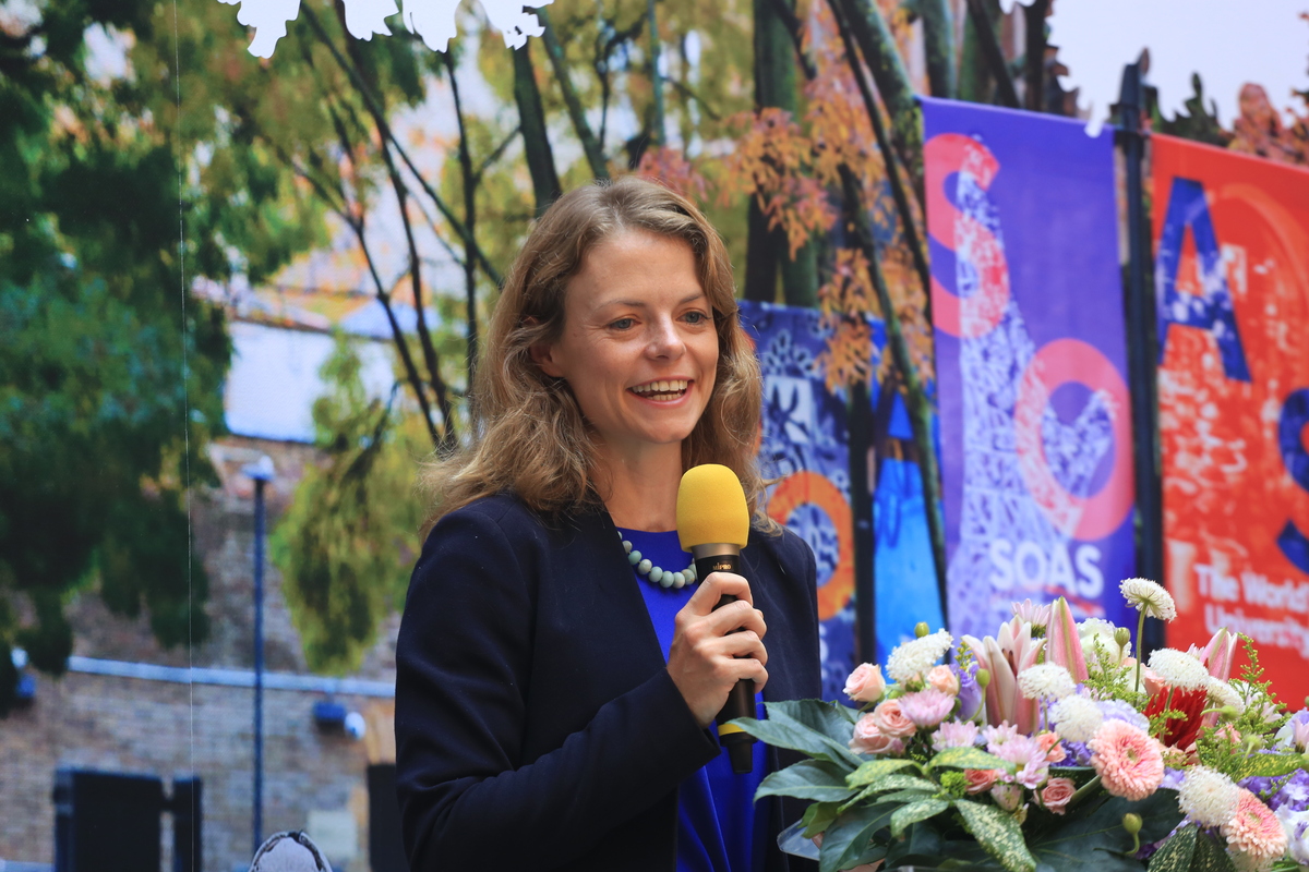 英國在台辦事處政治新聞署署長何泰曦強調，此合作展現台英高教長期累積的深厚夥伴關係，別具指標意義。(另開新視窗/jpg檔)圖片