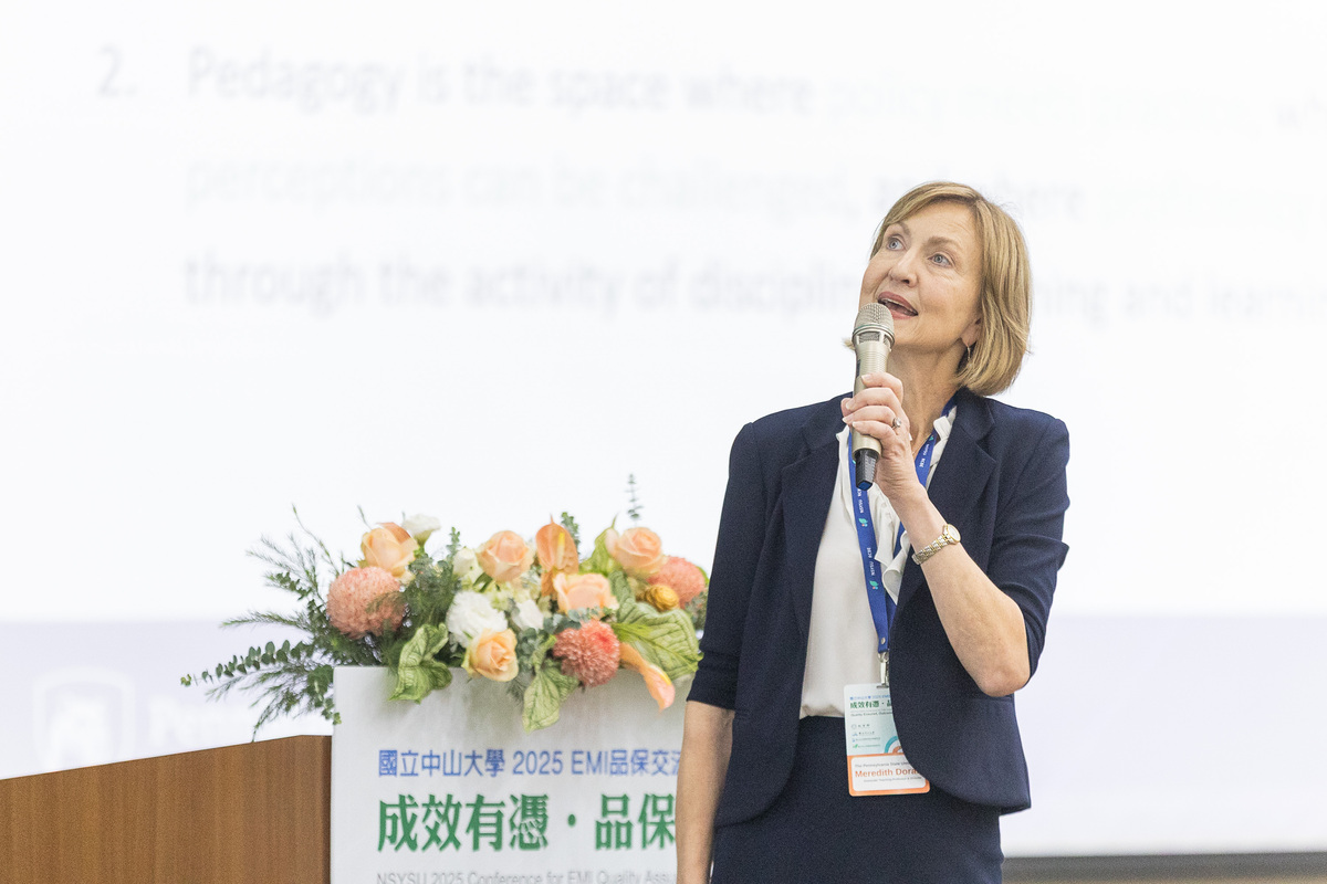 美國賓州州立大學專業英語跨文化中心主任Meredith Doran博士(另開新視窗/jpg檔)圖片