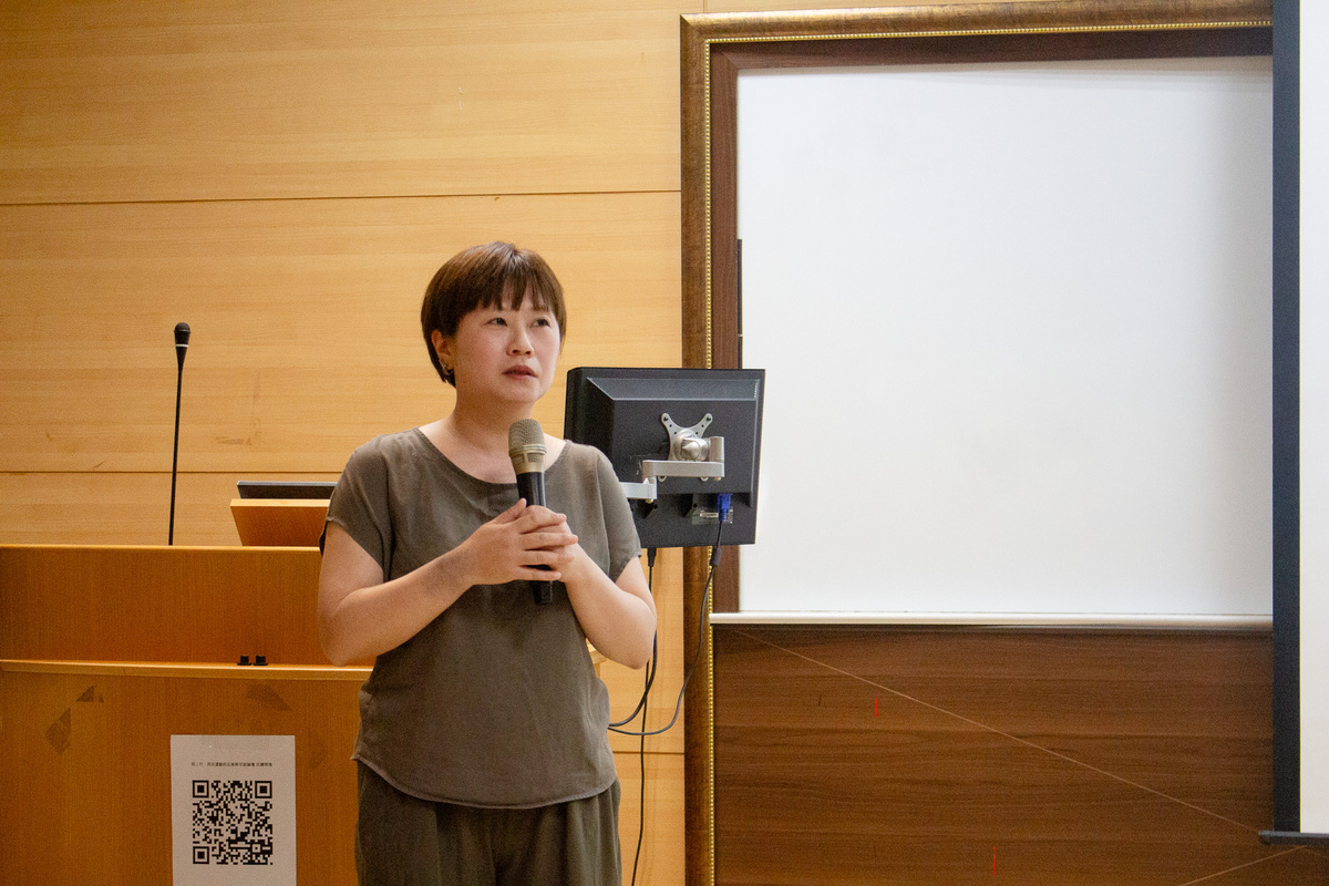 中山大學社會學系主任趙恩潔致詞。(另開新視窗/jpeg檔)圖片
