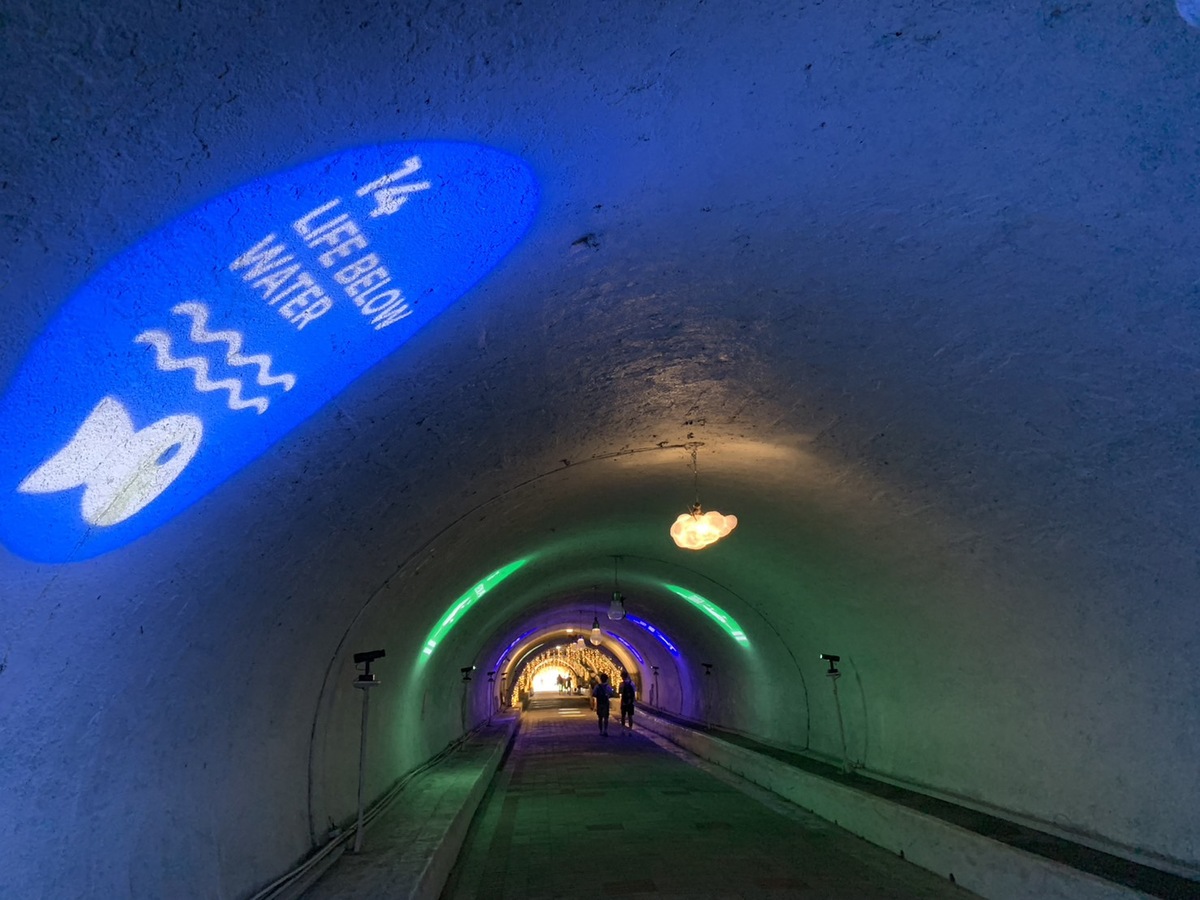 西子灣隧道投射17項聯合國永續指標(另開新視窗/jpg檔)