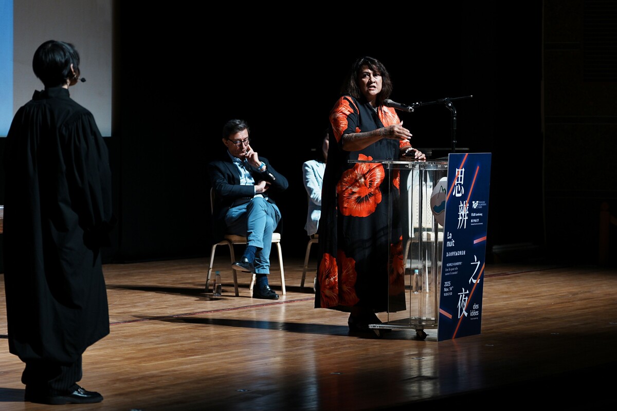 法屬玻里尼西亞大學副校長米羅絲·拜雅（Mirose Paia）擔任3號證人(另開新視窗/jpg檔)圖片