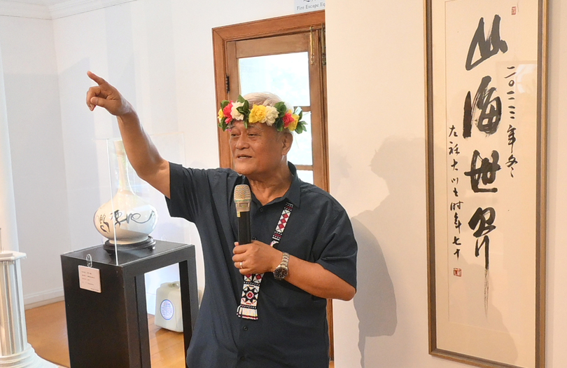 以筆墨開啟文化共生與跨域對話 孫大川「原漢共生之像」書法展開展圖片