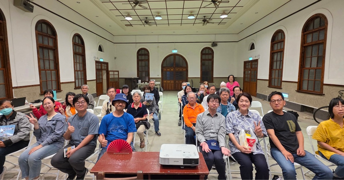 於旗山公共論壇分享「石造韌性：從日本防洪石文化看滋賀縣的治水實踐」。圖／旗美社大提供(另開新視窗/jpg檔)圖片