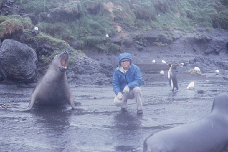 陳鎮東1981年到訪南極做研究。(另開新視窗/jpg檔)