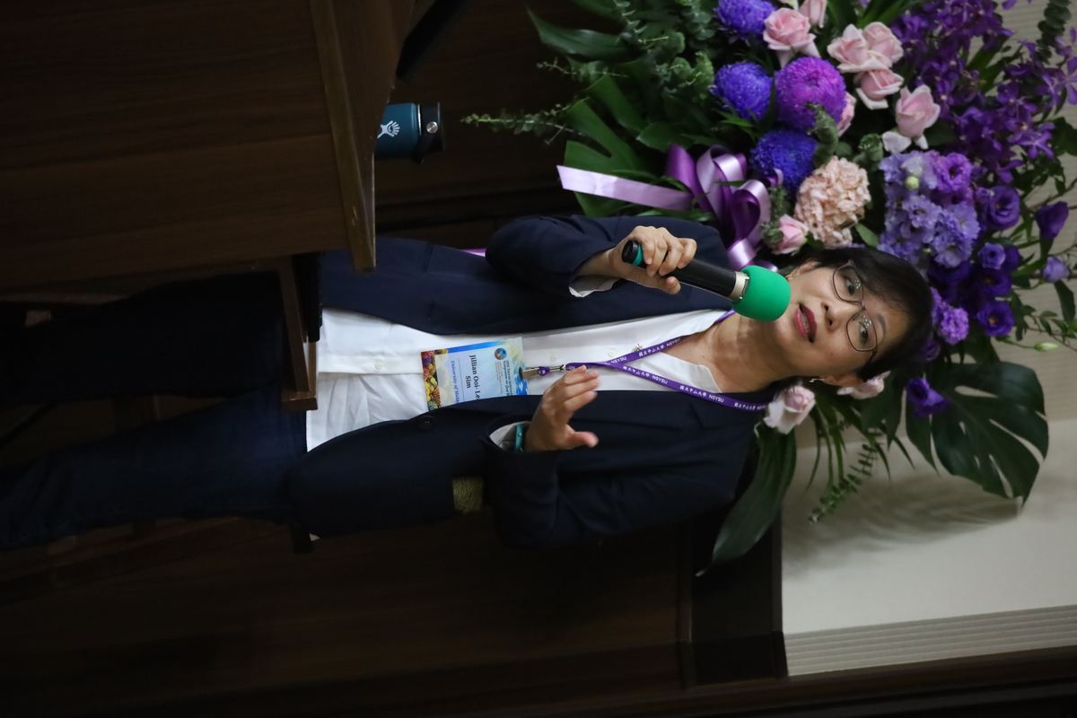 馬來亞大學教授Jillian Ooi Lean Sim分享海草與珊瑚礁間的關係。(另開新視窗/jpg檔)圖片