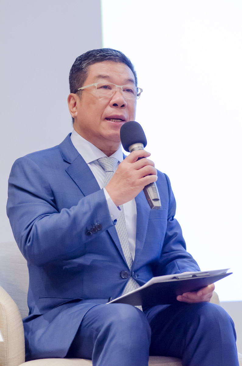 鋐昇實業股份有限公司董事長黃文彬就單邊主義下企業的衝擊與因應策略提出見解。(另開新視窗/jpg檔)圖片