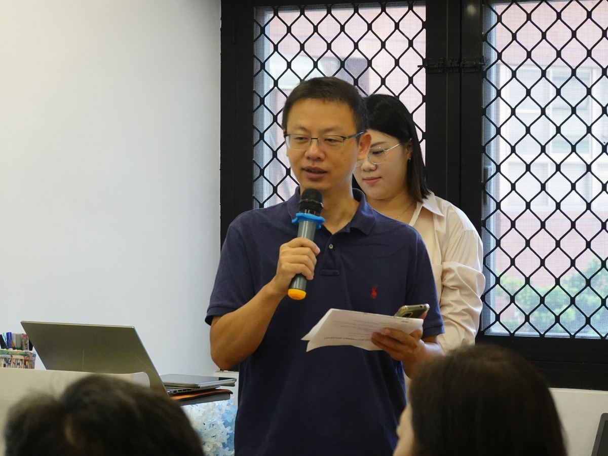 中山大學公事所蔡錦昌副教授開場致詞(另開新視窗/jpg檔)圖片