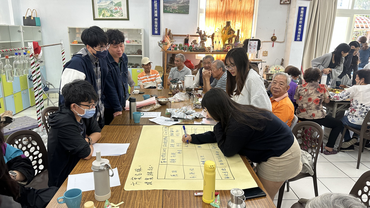 學生協助收攏討論結果，利用表格化呈現社區需求。(另開新視窗/jpg檔)圖片