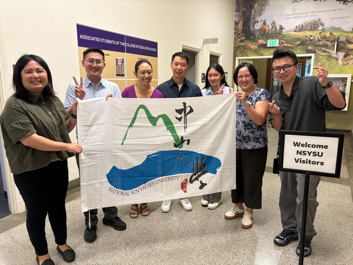華盛頓大學Betina Hsieh教授（左三）與中山大學宋呈澔教授（中）師生團隊合影(另開新視窗/jpg檔)圖片